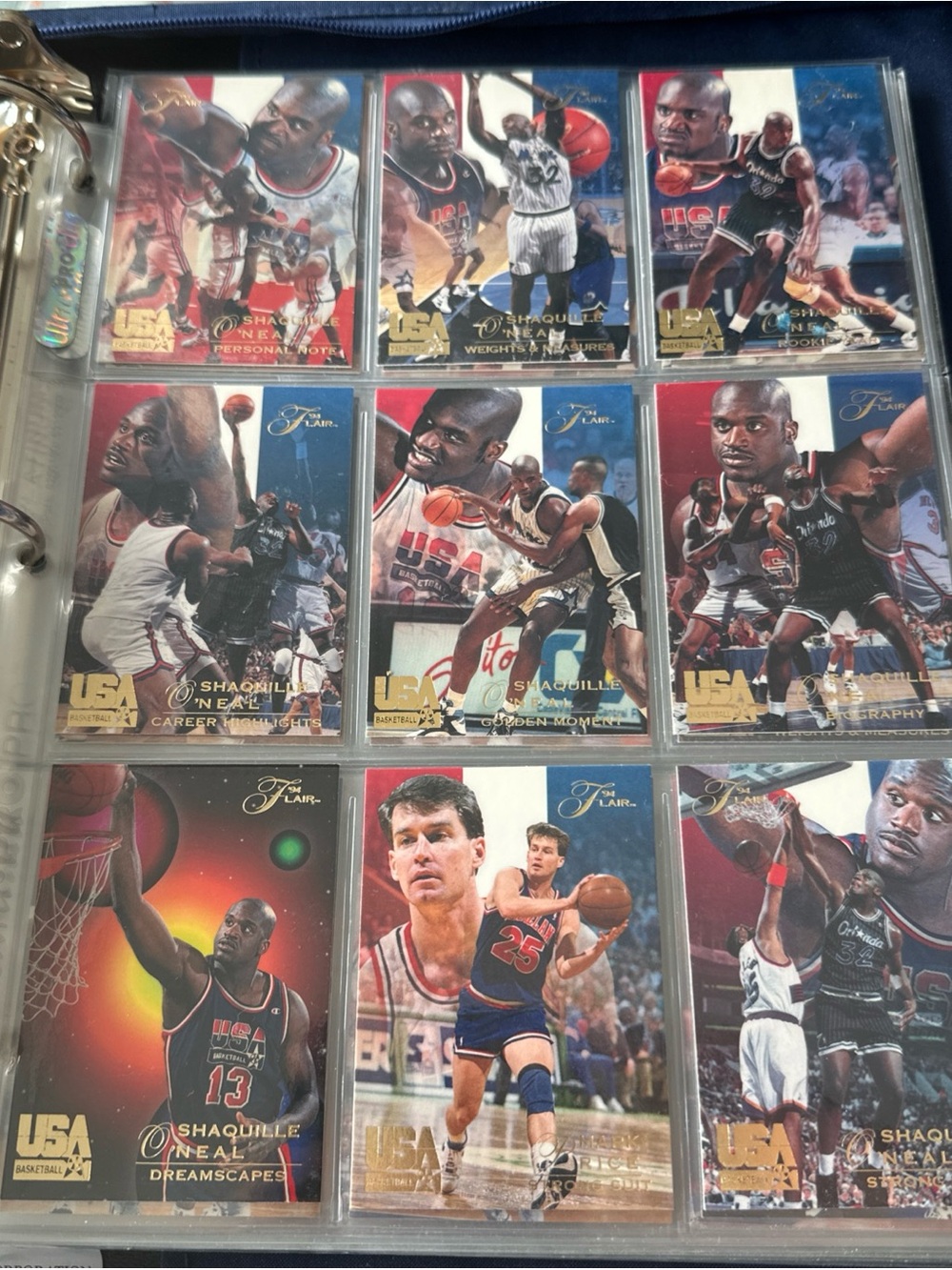 125 Flair USA Basketball Team Cards - Mint Condition Vintage Lot - From 1994!
